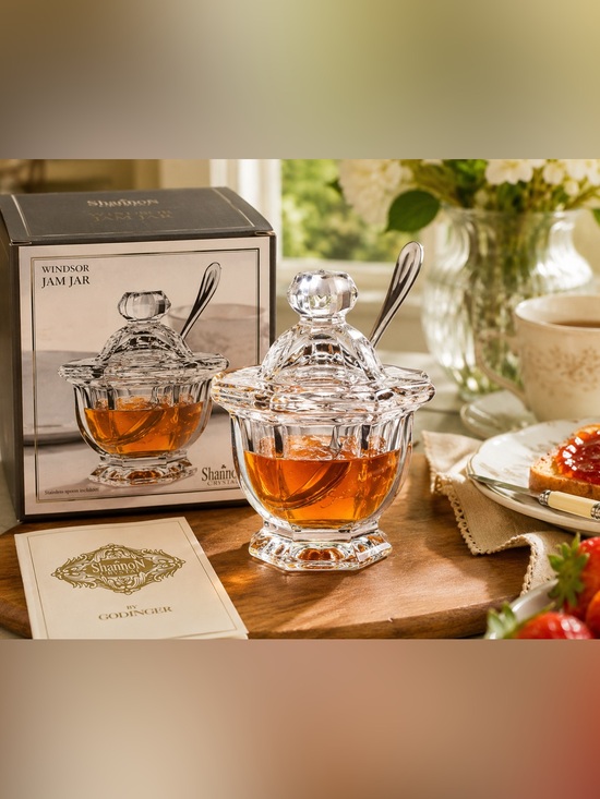 Godinger Other - Windsor Jam Jar, 3 oz. by Godinger 4.5 inches (H) × 4 (W), Clear NEW IN BOX